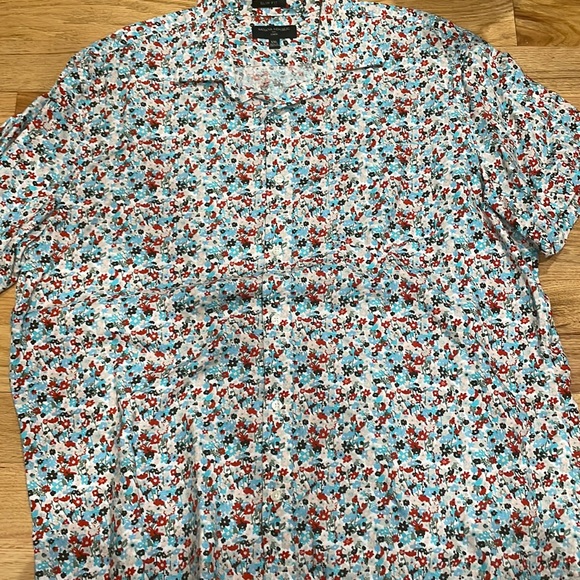 Men’s linen short sleeve button down shirt by Banana Republic slim fit XXL - Picture 1 of 3